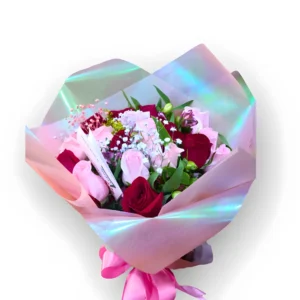 Bouquet Holográfico de Rosas Mixtas